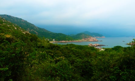 Pak Kok, the settlement of about 20 houses spread through the jungle on Lamma Island
