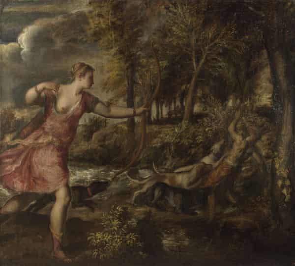 Titian’s The Death of Actaeon, c.1559-75.