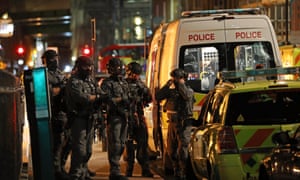 *** BESTPIX *** *** BESTPIX *** Police Attend Incident At London Bridge *** BESTPIX ***<br>LONDON, ENGLAND - JUNE 03:  Counter-terrorism special forces are seen at London Bridge on June 3, 2017 in London, England. Police have responded to reports of a van hitting pedestrians on London Bridge in central London.  (Photo by Dan Kitwood/Getty Images)