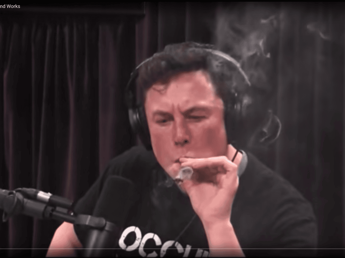 elon musk quit smoking cigarettes Tesla shares drop after smokes weed TIL Elon Musk was an