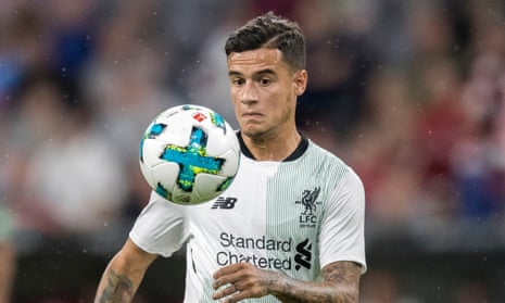 Philippe Coutinho has not played yet this season because of a back problem. 
