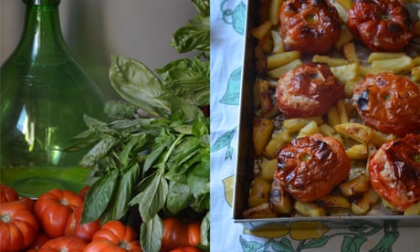 Rachel Roddy’s recipe for baked stuffed tomatoes with potatoes