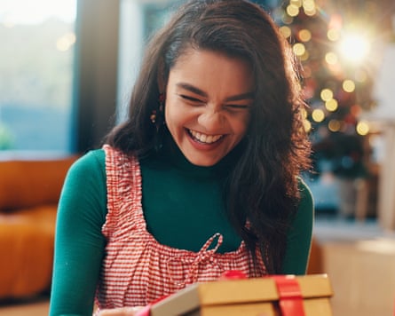 Woman receiving gift