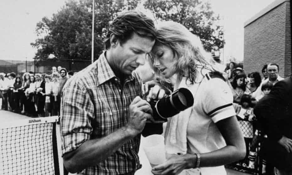 Peter Beard, with his then wife Cheryl Tiegs, in 1979.