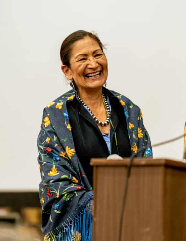 During an emotional speech, Haaland said, “When our wildlife management and conservation efforts are guided by Indigenous knowledge, developed over millennia, we all succeed.”