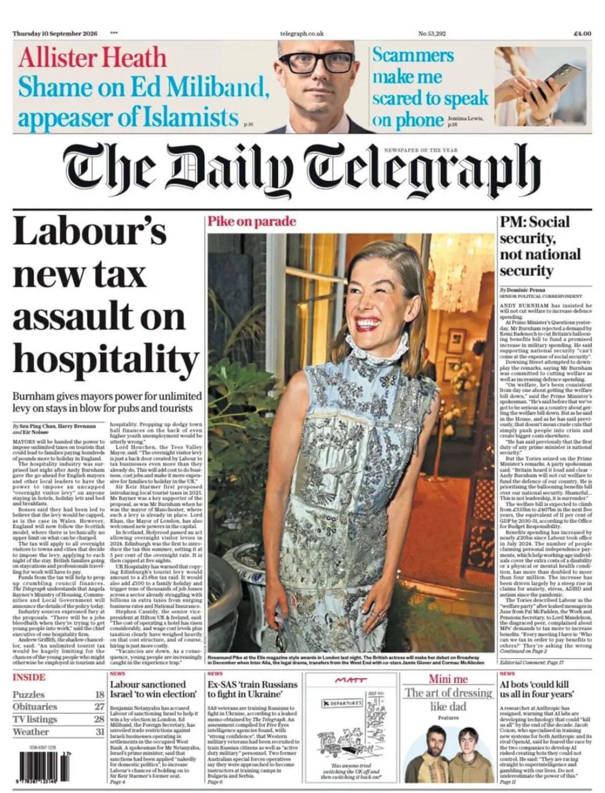 Telegraph splash