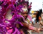 Costumed carnival-goers in Notting Hill – in pictures