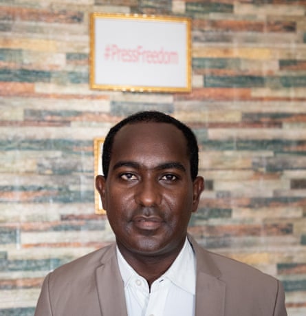Journalist Abdalle Ahmed Mumin, who receives threats daily.