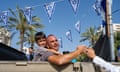 People took to the streets to celebrate the rescue of four Israeli hostages from the Gaza strip.