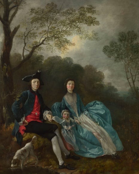 The artist with his wife and daughter, circa 1748, by Thomas Gainsborough