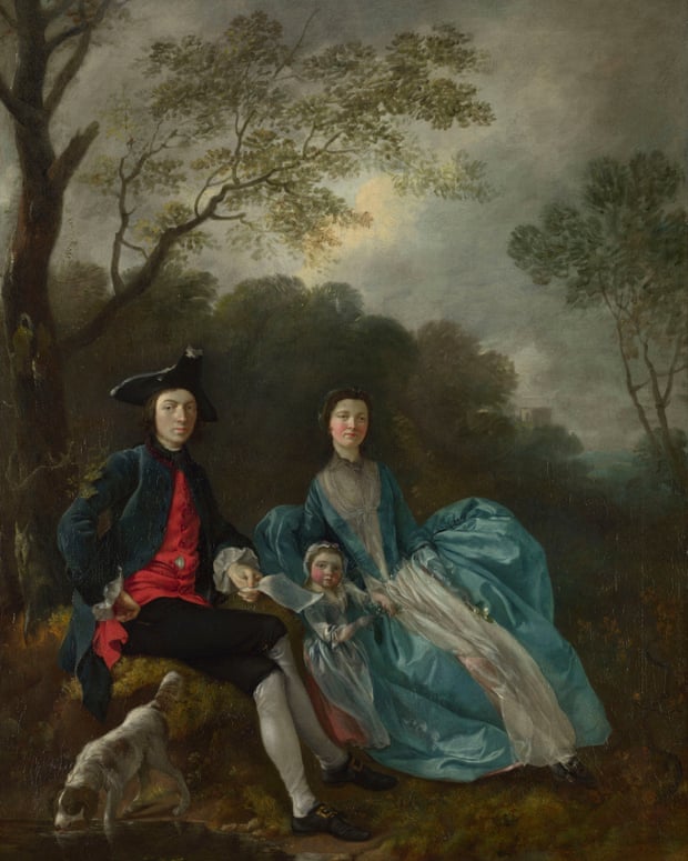 A show of status … The Artist With His wife and Daughter (c1748), Gainsborough’s earliest family portrait.
