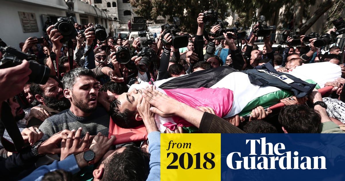 Hundreds attend funeral of Palestinian journalist shot in Gaza
