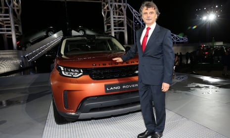 Dr Ralf Speth with Land Rover Discovery