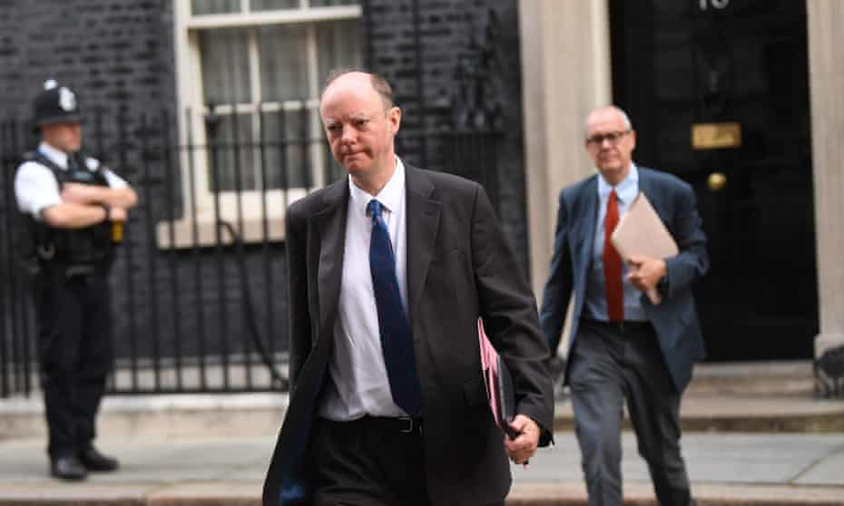 Chris Whitty (left), the chief medical officer for England, and Patrick Vallance, the government’s chief scientific adviser.