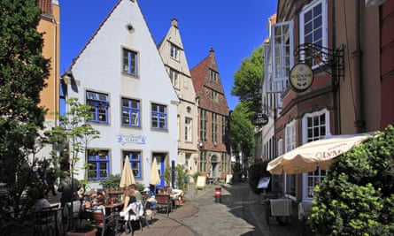Historical houses in the Schnoor quarter, Bremen.