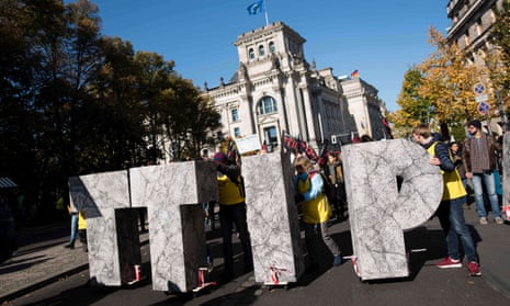 Protests against TTIP in Berlin