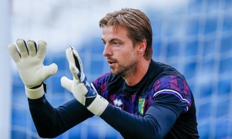 The Norwich goalkeeper Tim Krul is targeting promotion straight back to the Premier League and says: ‘We have unfinished business.’