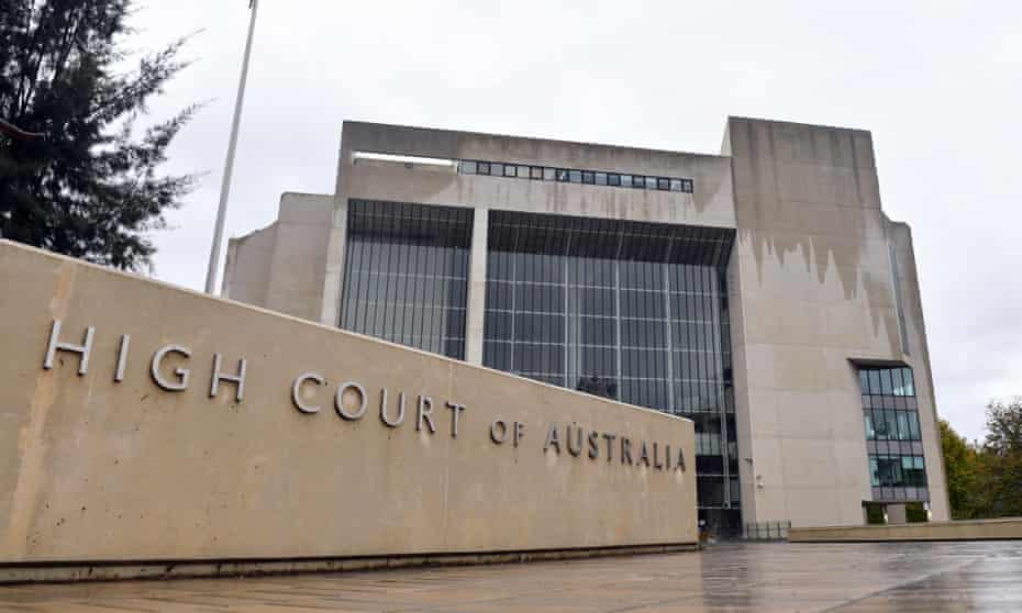 The high court building in Canberra