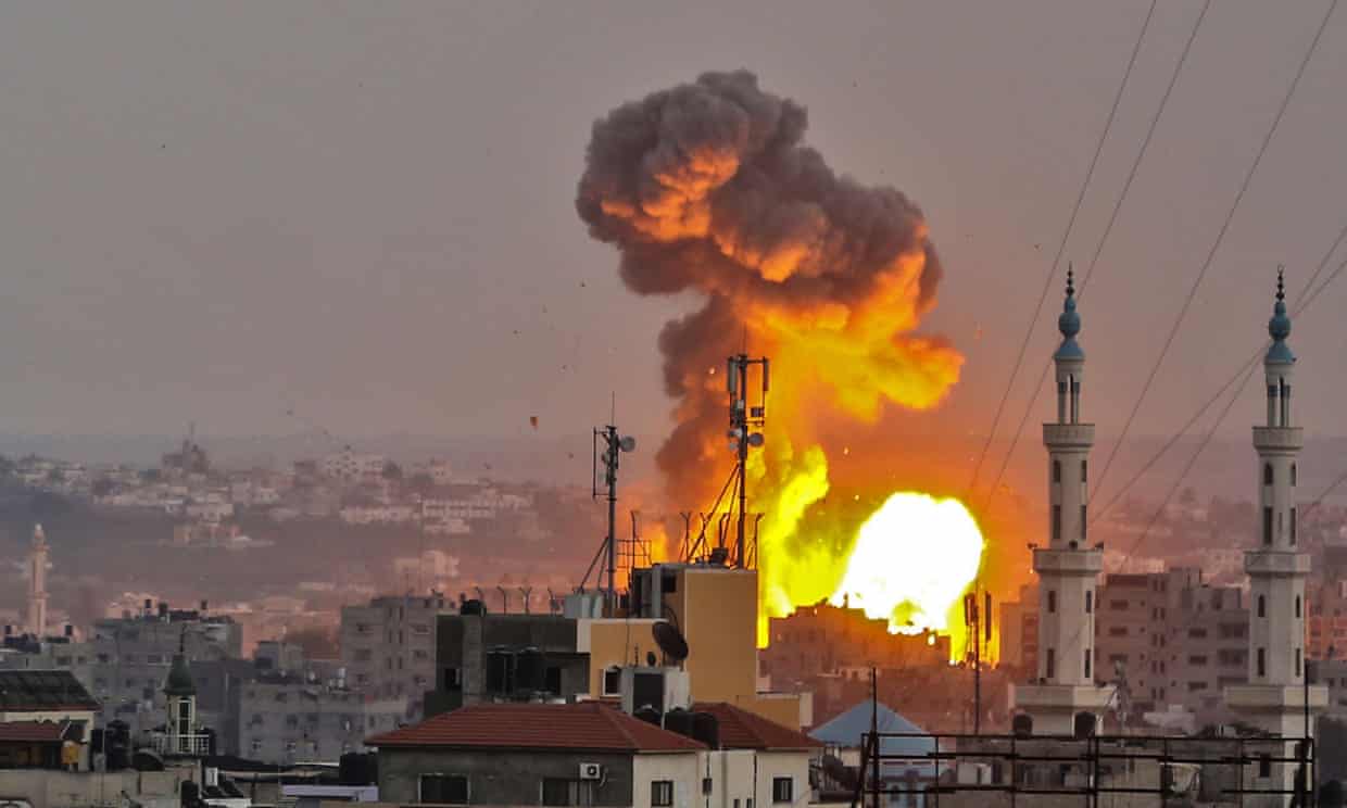 Israel launches waves of strikes against Gaza