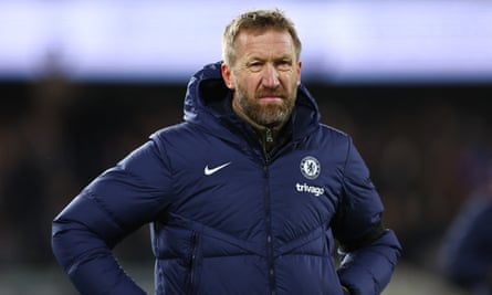 Graham Potter on the sidelines at Chelsea
