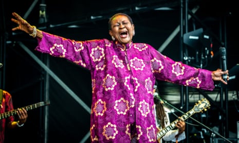 79-year-old Calpyso Rose performing at Womad 2019.