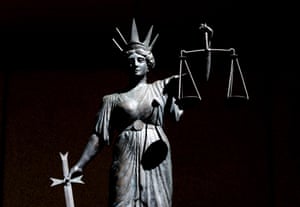 A justice statue