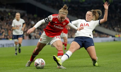 Tottenham Women v Arsenal Women in a WSL match in November  2019.