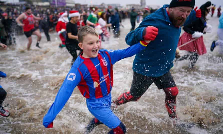 Making a splash at Redcar beach