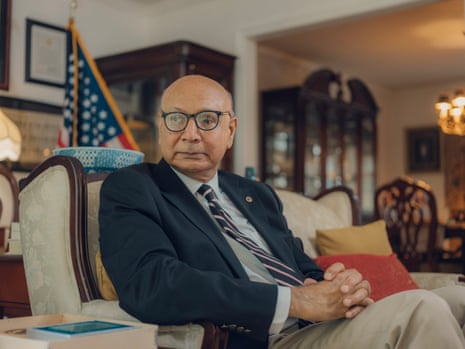 Khizr Khan: ‘America cannot have four more years of this mentality that continues to divide us. It’s selfish and self-centred.’
