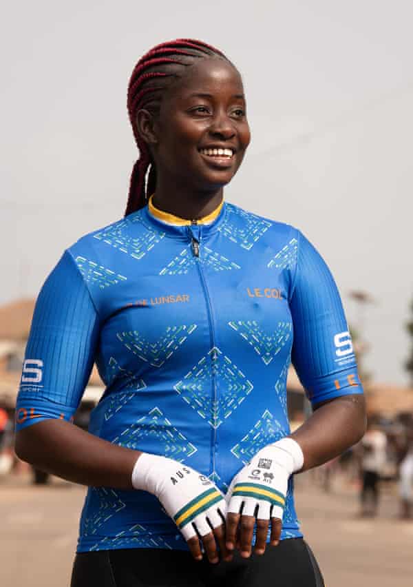 Fatima Deborah Conteh of Lunsar Cycling team, who won the Women’s race.