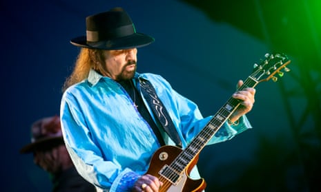 Gary Rossington performing in Indio, near Palm Springs, California, in 2019.