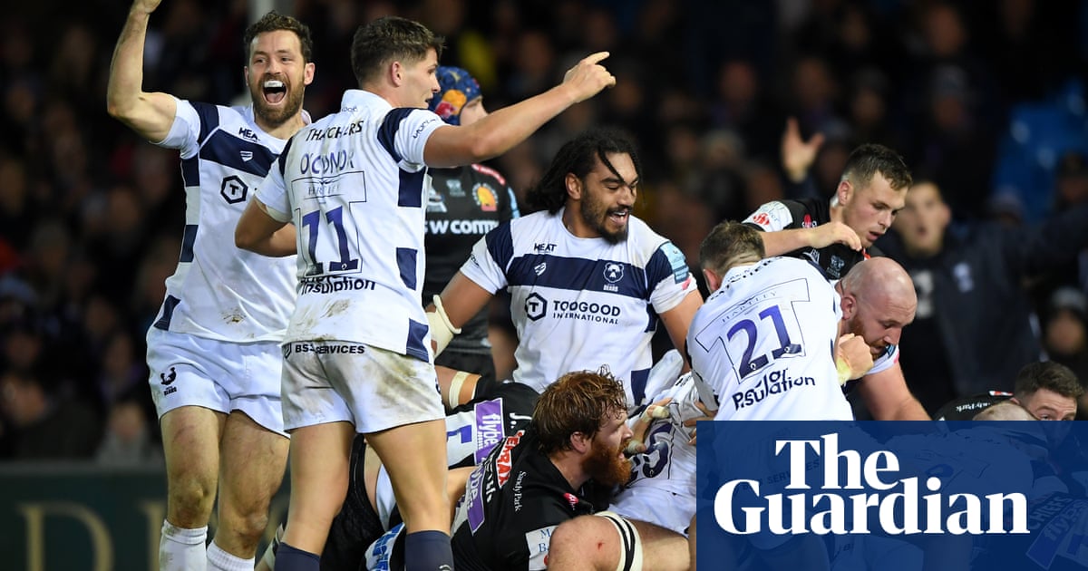 Dan Thomas’s last-minute try stuns Exeter and puts Bristol on top