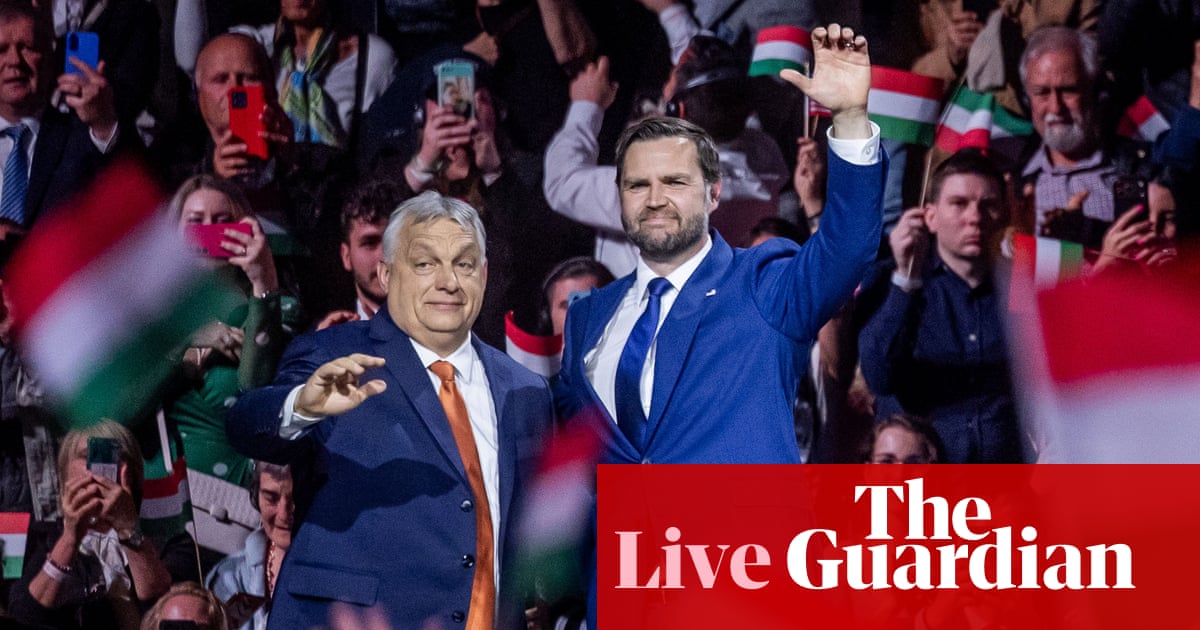 JD Vance continues Hungary visit after accusing EU of election interference – Europe live