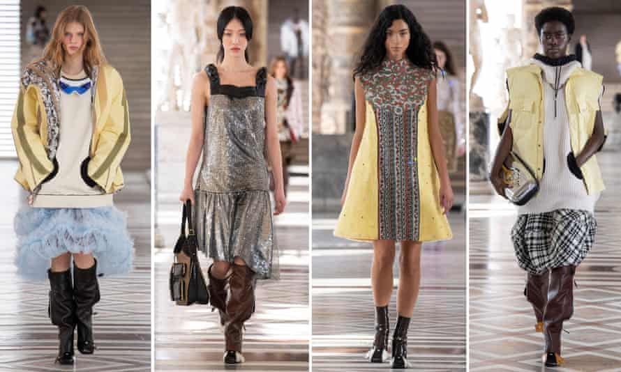 Louis Vuitton shows its womenswear autumn/winter 20-21 in the Louvre, Paris.