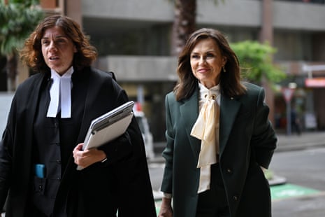 Lisa Wilkinson arrives at the federal court in Sydney