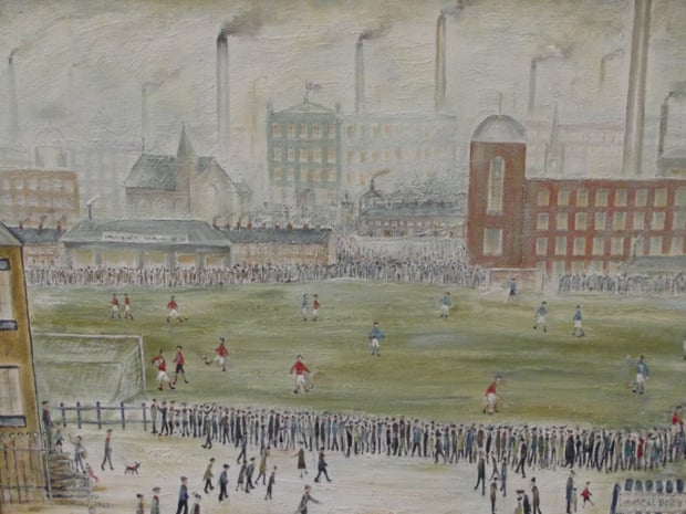 Before Kick Off, art forger Shaun Greenhalgh’s take on Lowry.