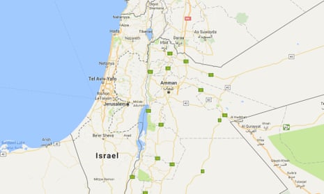 No Palestine label on Google Maps