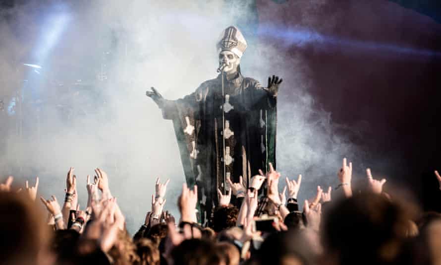 Swedish band Ghost performs at heavy metal festival Copenhell in 2013.