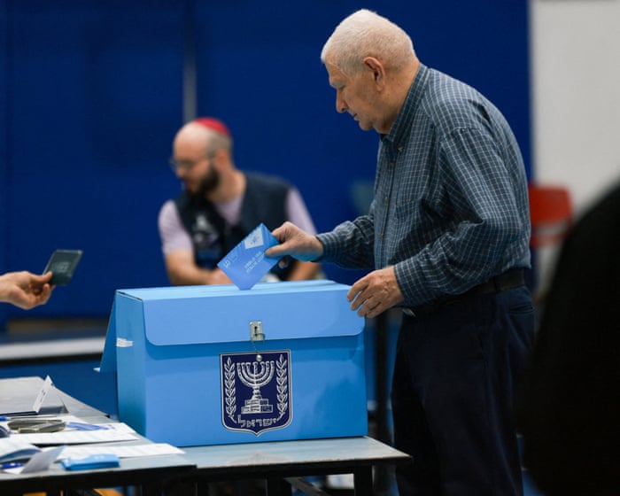 Israel election live: polls open in most consequential vote in country’s history