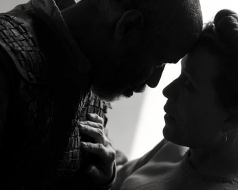 Denzel Washington and Frances McDormand in The Tragedy of Macbeth, which premiered at the New York film festival.