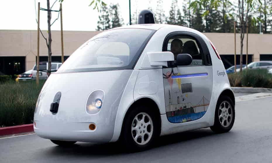 A prototype of a self-driving car being developed by Google