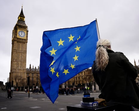 More than half of Britons support rejoining EU 10 years on from Brexit vote | Brexit | The Guardian