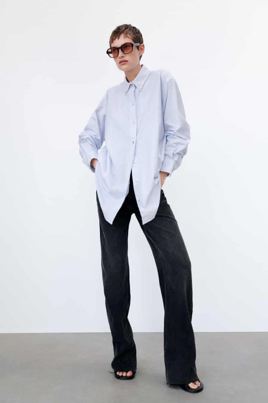 Oversized stripe shirt, £29.99, zara.com