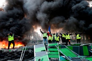 Gilets Jaunes Protest Against Macron Policies In Paris And