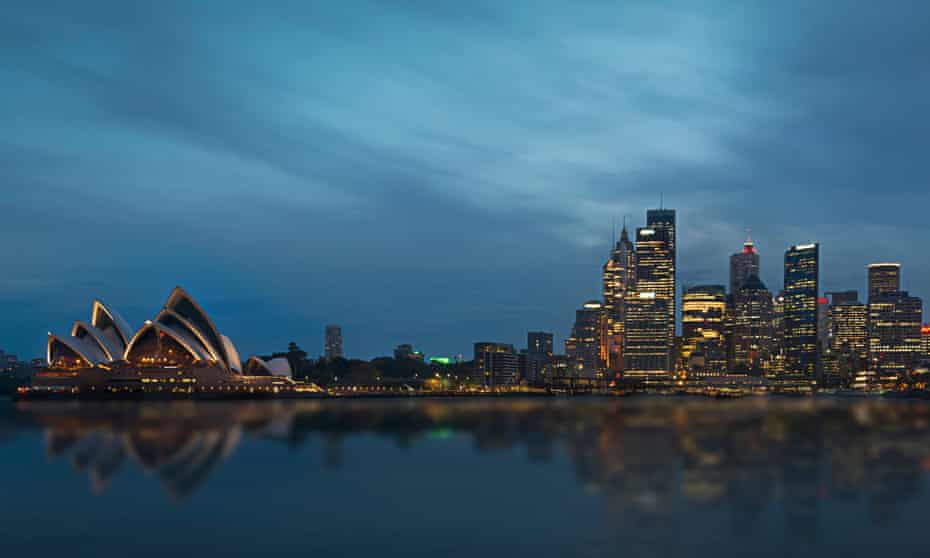 Sydney Harbour at night