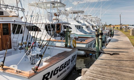 Reel good time: fishing boats for hire, Hatteras Island, Outer Banks.