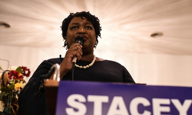 Stacey Abrams’ campaign team said they were still counting votes.