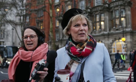 Conservative MP Anna Soubry arrives in Westminster for the ‘meaningful vote’