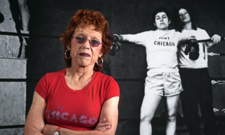 ‘What is she going to do, paint a vagina?’ … Judy Chicago, in front of her boxing parody.
