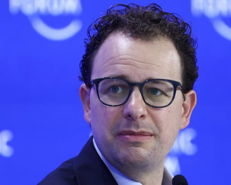 Dario Amodei, chief executive and co-founder of Anthropic, attends the 55th annual World Economic Forum meeting in Davos, Switzerland, in January 2025.